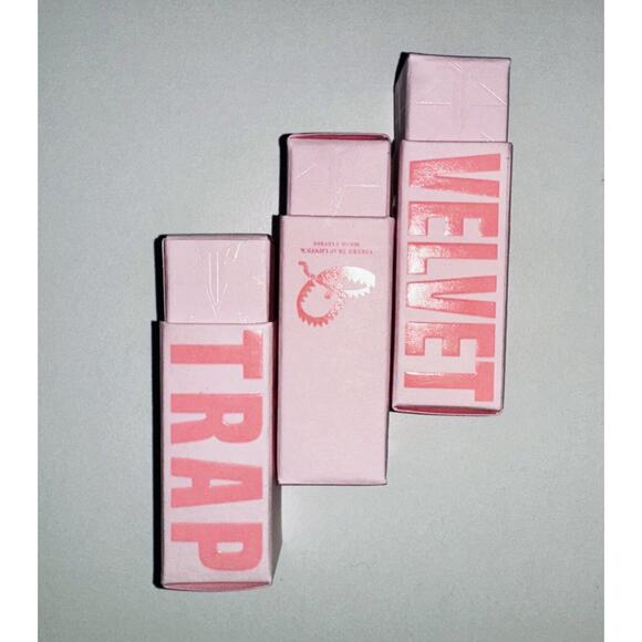 Set Of 3! NIB Jeffree Star Velvet Trap Lipstick Drill Sergeant Orange Prick Diet - Picture 3 of 6